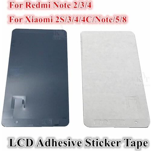 50Pcs LCD Display Screen Waterproof Adhesive Glue to Front Housing cover sticker Tape For Xiaomi Redmi Mi2 2S 3 4C Note 5 6 8