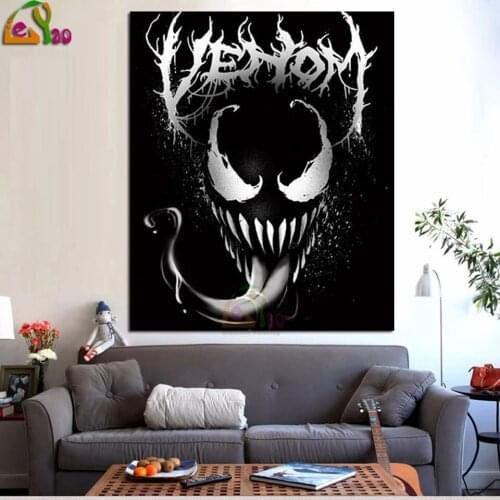 5D Diy Diamond Painting Movie Horror Characters Full Round Square Diamond Embroidery Cross Stitch Diamond Mosaic Decoration