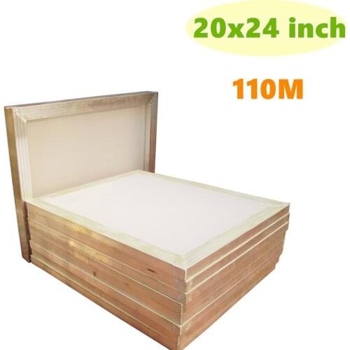 6pcs - 20" x 24" Aluminum Silk Screen Frame with 110/160/200/230/305 Mesh (Tubing:1"x 1.5")