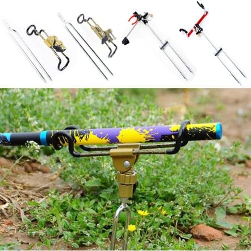 Automatic Stainless Steel Ground Inserted Sea Fishing Rod Bracket Pole Holder Support Outdoor Tools