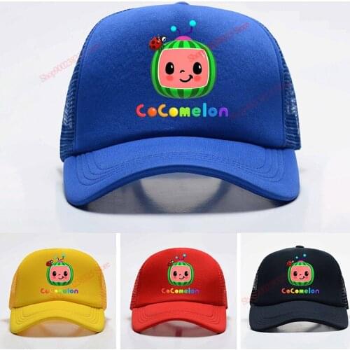 New Summer Children Cocomelon Hat Cartoon Hot Jojo Baseball Cap Kids Cotton Snapback Fashion Boys Girls Hat Hip Hop