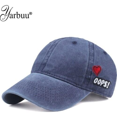 [YARBUU] Sand washed 100% cotton baseball cap hat for women men vintage dad hat Pure color casual outdoor sports caps