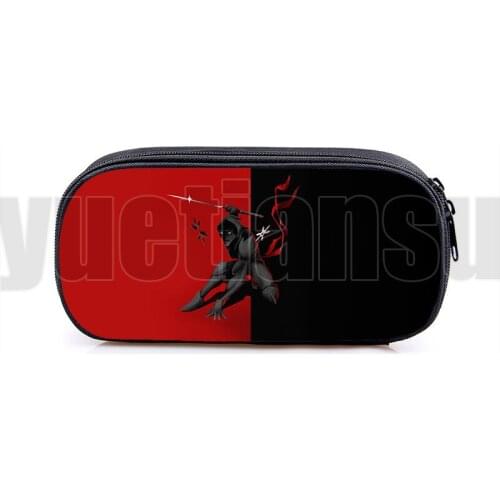 Bushido Samurai Pen Bag Japanese Samurai Pencil Case Kids 3D Anime Pen Case Stationery Storage Make Up Organizer Box Boys Girls