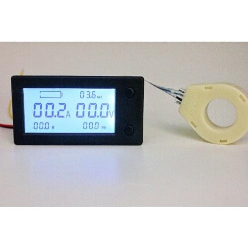 DC 300V 100A 200A 400A digital Voltmeter Ammeter Battery Capacity coulometer Power electricity watt-hour meter With Hall sensor