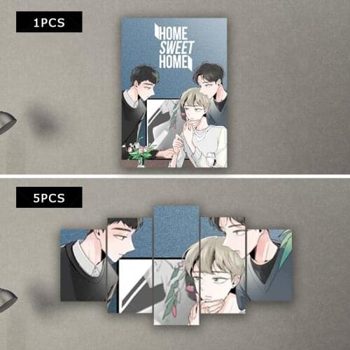 Home Sweet Anime Posters Nordic Wall Art Canvas Painting For Modern Living Room Decor yaoi Picture