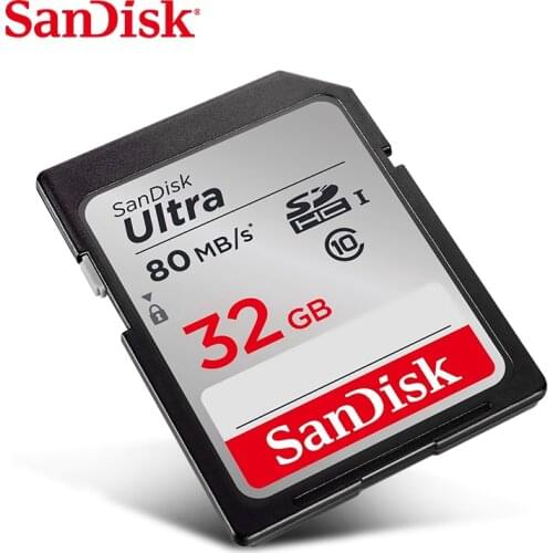 SanDisk Ultra Memory Card SDHC/SDXC SD Card Class10 16GB 32GB 64GB 128GB Cards C10 UHS-I 80MB/s Flash Card for Full HD Camera