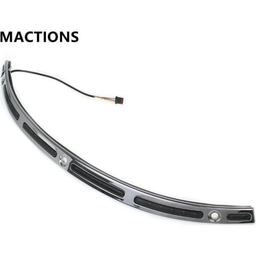 Motorcycle Windshield Trim Light LED Yellow Illuminated For Harley Touring Electra Tri Glide CVO 2014 2015 2016 2017