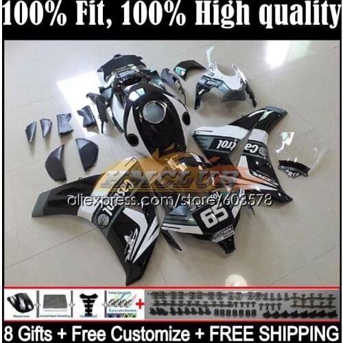 Injection For HONDA CBR1000 RR CBR 1000RR 48CL.41 CBR1000RR 08 09 10 11 CBR 1000 RR CC 2008 2009 2010 2011 Fairing Castrol black