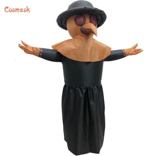 Cosmask Halloween Plague Doctor Inflatable Costume Halloween Cosplay Costumes Party Role Play Props Suite
