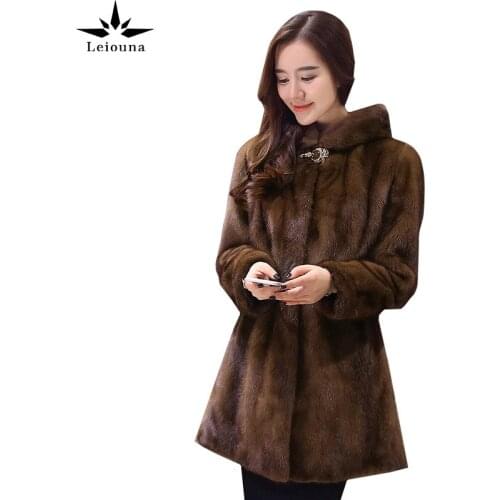 Шубы с капюшоном Leiouna China At AliExpress