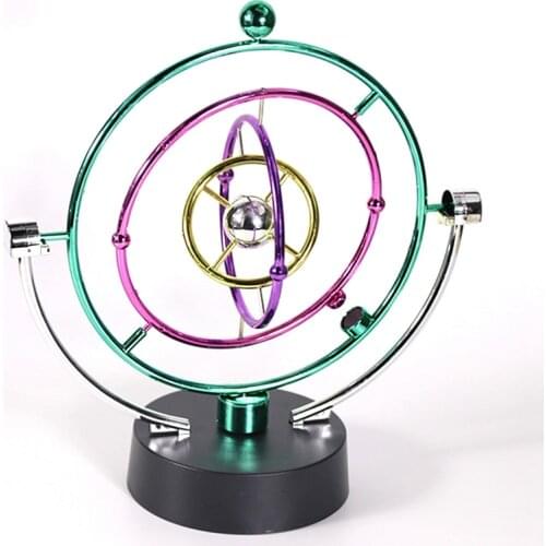 Hot 1Piece Solar System Model Desk Toys Newtons Cradle Perpetual Motion Spherical Pendulum Revolving Desk Orbital Toy