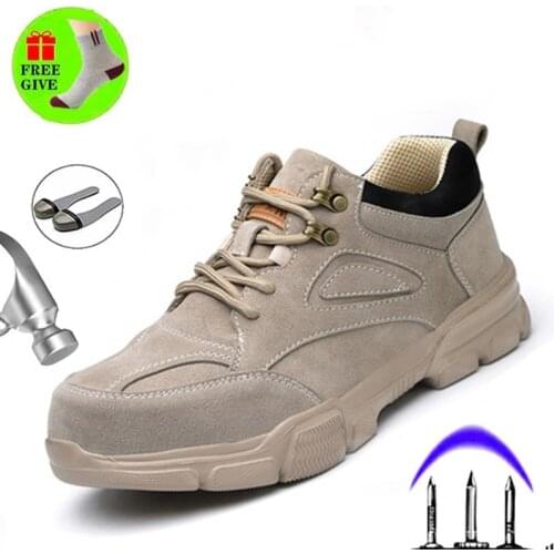 Mens safety shoes indestructible work shoes safety work boots summer shoes mens shoes steel toe shoes sneakers