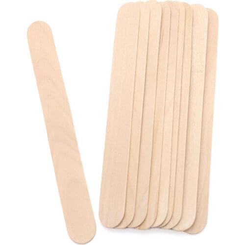 10pcs/set Woman Wooden Body Hair Removal Sticks Wax Waxing Disposable Sticks Beauty Toiletry Kits Wood Tongue Depressor Spatula