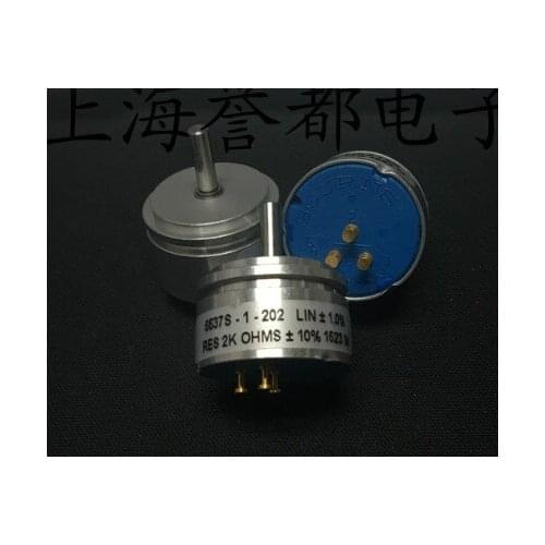 Original Conductive Plastic Bourns precision potentiometer 1 turn 6537S-1-202 2K shaft 12.7mm 1W switch