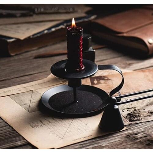 2 Pcs Candlestick Holders Set Retro Candle Holder Stand For Halloween Christmas Dining Room Table Candlestick Holders Decoration