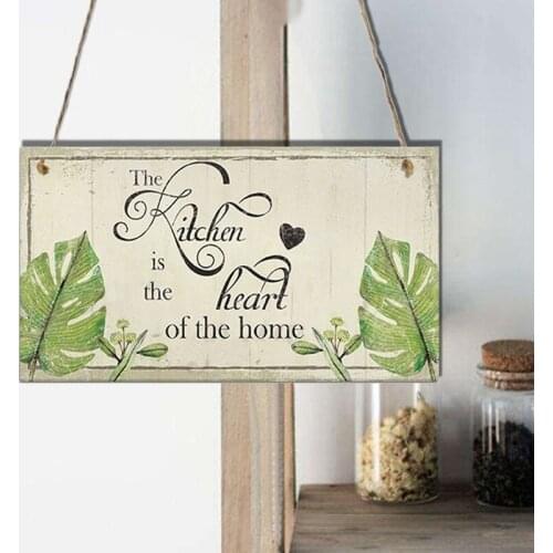 Kitchen Letters Hanger Wooden Hanging Sign Plaque Wall Hanging Vintage Home Decoration Ornaments