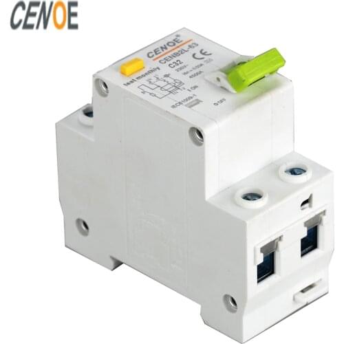 The latest fashionable shape CE short circuit and Leakage protection DPNL 1P+N 32A 230V 50HZ/60HZ earth leakage Circuit breaker