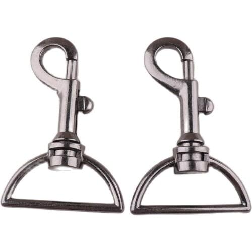 Swivel Trigger Clips Snap Hook Gun black Spring Keyring Satchel Bag Belt Strap Clasp Buckle Snap Clip Trigger Craft DIY