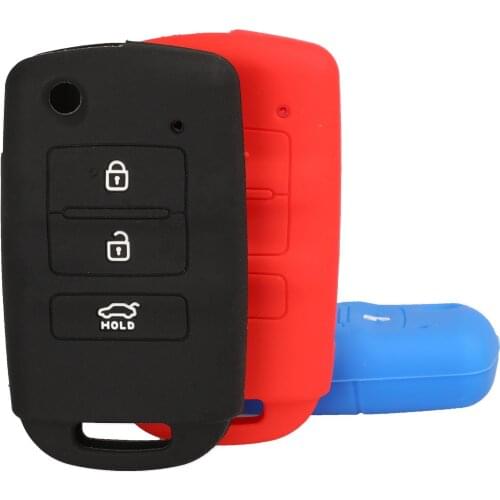 Kutery 10PCS Remote Flip Coloful Silicone Car Key Cover Case For Kia For Hyundai Sorento K900 New K7 Cadenza 3BTN Protection