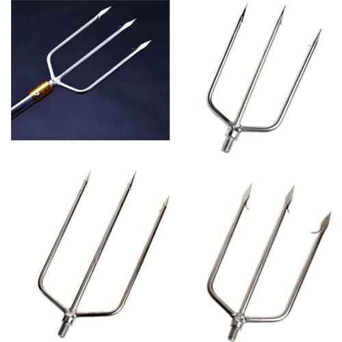 Stainless Steel Prong Harpoon Fish Fork Fishing Ice Breaker AccessoryTackleTool X3UA