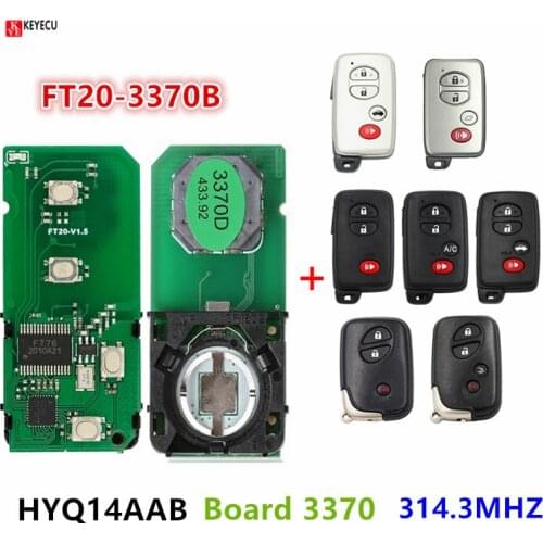 Lonsdor FT20-3370B 314.35 MHz Keyless Go Smart Key Board 3370 PCB 4D Chip for Toyota Crown Prado Avalon Camry Lexus GT GS ES LS