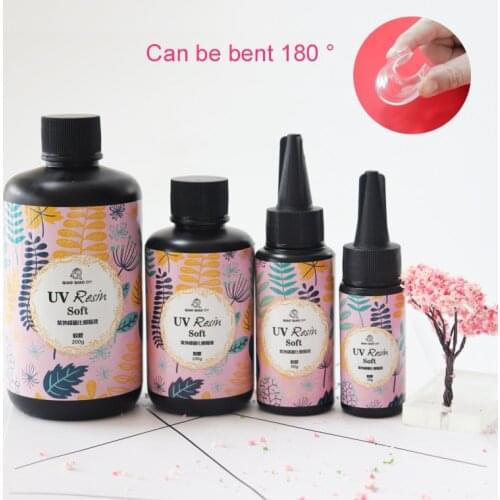UV Resin Clear Soft Type Ultraviolet Solidify Resin Crafts for DIY Jewelry Mold H9
