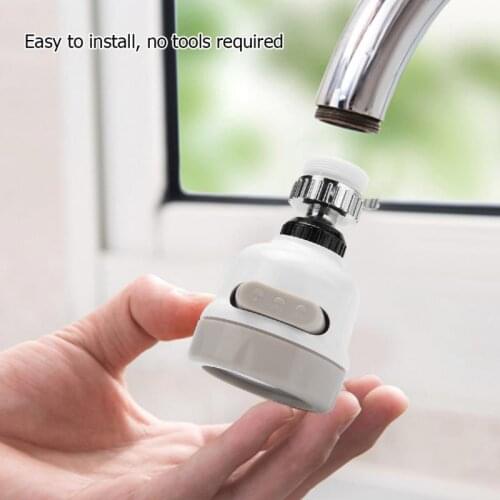 360 Degree Rotatable Kitchen Faucet Aerator Spray Head Water Tap Filter Diffuser 3 Modes Adjustable Kitchen Tap Nozzle torneiras