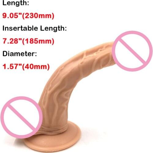 High quality big dildo super Soft Ribbed Super Realistic Huge Dildos Sucker Big Artificial Penis for Women,Adult Sex Products