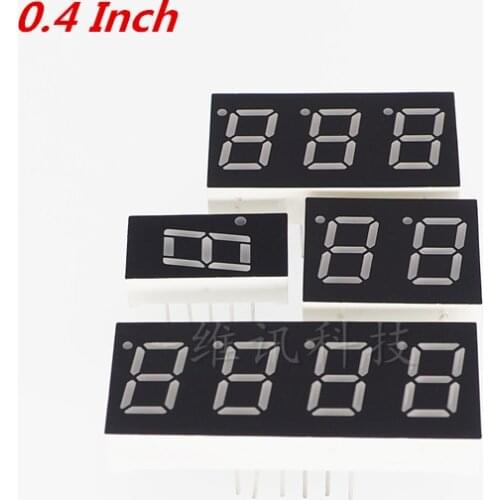 0.4 Inch 7 Segment Common Cathode Common Anode 1/2/3/4 Bit Digital Tube Red Display LED