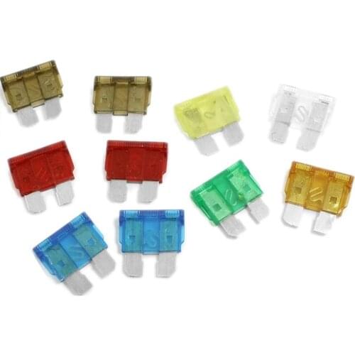 10 Pcs Multi Color Auto Car ATC Blade Fuses 5A 7.5A 10A 15A 20A 25A 30A