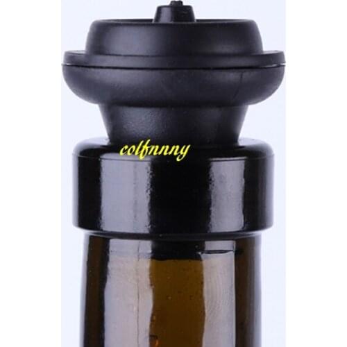 200pcs/lot FAST Shipping Rubber Vacuum Suction Bottle Stopper Vacuum Wine Pump Preserver Stoppers Reusable Seal CAP BAT Tools