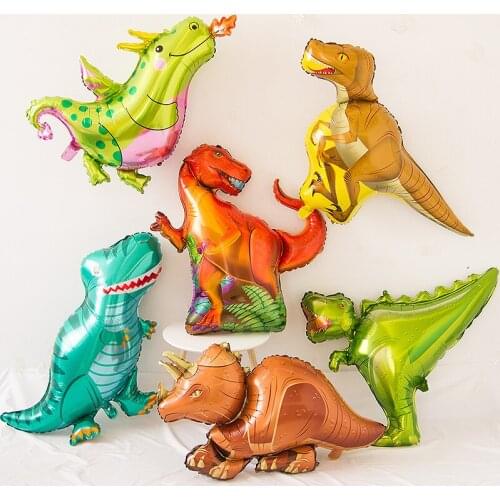 4D Cartoon Dinosaur Aluminum Foil Balloon Party Wedding Party Paradise Park Ceremony Childrens Day Toys