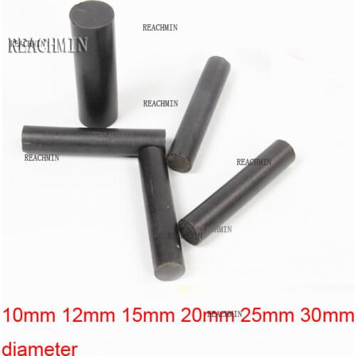 50cm black polytef polytetrafluoroethylene rod black ptfe shaft ETFE FEP stick Graphite filled rod 10mm 12mm 15mm 20mm 25mm 30mm