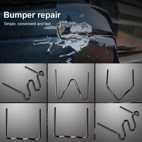 600Pcs Hot Stapler Plastic Repair Standard Pre Cut Wave Staples Bumper Bodywork Repairs Wave 6 Staples Stainless Steel