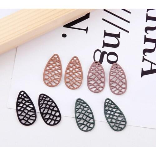 Free Shipping Rubber Enamel Alloy Charms DIy jewelry Findings Hollow out Waterdrop Pendant Charms Oil Drop Floating Pendant DIY