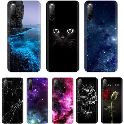 Coque For Sony Xperia 10 II Printing Silicon Cover Soft TPU Phone Case For Sony Xperia 10 10II Back Cover cute Cat 6.0"inch