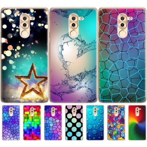 Cover phone case for huawei honor 6X soft tpu silicon back cover 360 full protective printing transparent clear coque