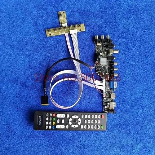 For LTN156AT02-L01/P01/P06/P09 DVB digital universal panel VGA USB AV TV 3663 1366*768 LVDS 40-Pin LCD Controller board Kit