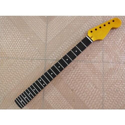 1pcs Guitar neck ST style Maple 22 Fret guitar Neck replacement ebony fingerboard