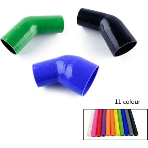 Id:25/32/38/44/51/57/64/70/76mm 45 Degree Hose Turbo Silicone Elbow reducer Coupler Pipe