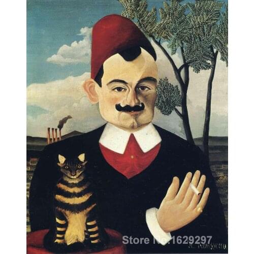 Canvas Paintings for living room Portrait of Pierre Loti Henri Rousseau High quality Hand painted