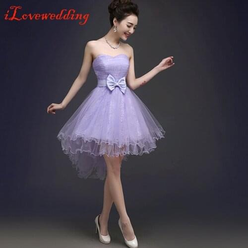 New Arrival Purple Short Homecoming Dresses Above Knee Lace and Tulle Simple Graduation Dresses Custom Made Plus Size