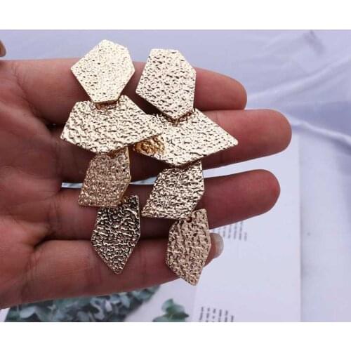 Fashion Statement Earrings 2021 Big Geometric earrings For Women Hanging Dangle Earrings Drop Earing modern Jewelry