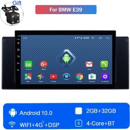 Hot 4G LTE Android 10 Car Stereo Multimedia Player 2G+32G for BMW E39 Head Unit Buletooth Car Stereo Mirror Link GPS navigation