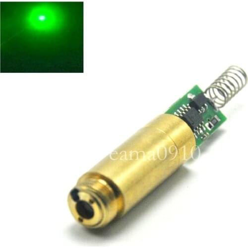 INDUSTRIAL/LAB APC 3VDC 532nm 50mW Green Laser DOT Module Diode Laser Brass Host