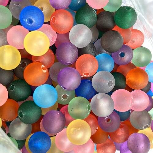 Rubber Acrylic Round Jewelry Beads 10mm Assorted Colors DIY Ornament Accessories Necklace Gumball Bubblegum Material 1000pcs