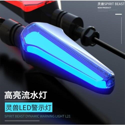 Motorcycle turn signal mobile accessories decorative LED indicator 12V Motorbike Super bright lights waterproof Spirit Beast