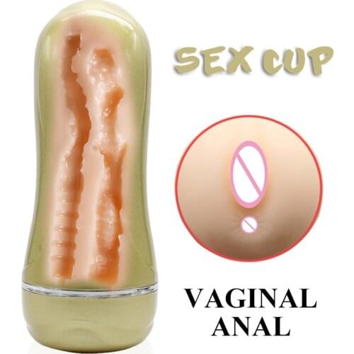 Silicone Realistic Vagina Anal Tunnels Adult Sex Toys Male Automatic Masturbator Masturbador Masculino Masturbation