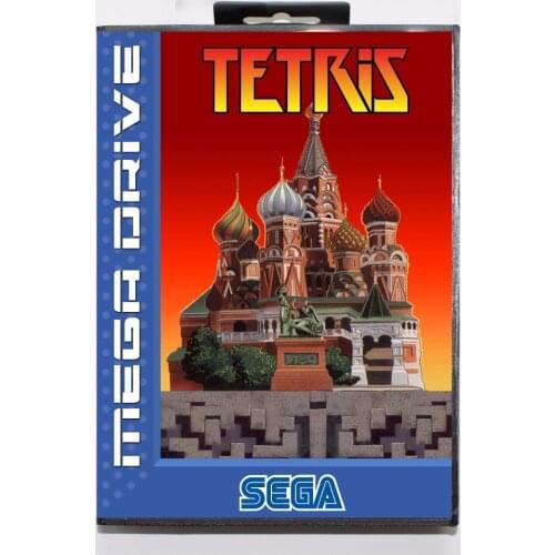 Tetris 16 bit MD Game Card With Retail Box For Sega Mega Drive For Genesis