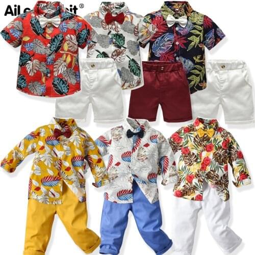 AiLe Rabbit Summer Kids Cotton Boys Suits T-shirt + Pants 2pcs Suit Short-sleeved Striped Short Childrens Cartoon Whale